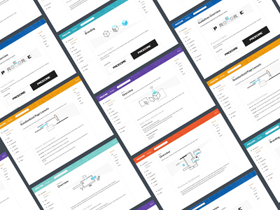 Procore Design Guidelines blue brand construction guide guidelines illustration procore style website