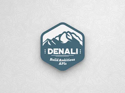 Denali Badge api badge denali featured mountain topography