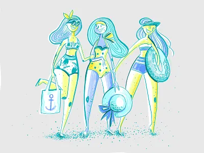 Beachbody beach fun girls paint photoshop summer sun