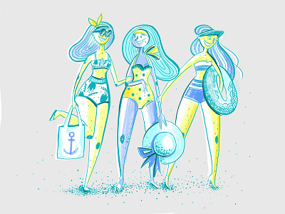 Beachbody beach fun girls paint photoshop summer sun