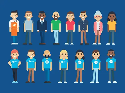 Illustration | "Able Characters" branding characters color design doodle financial flat illustration mascot startup