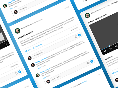 Daily UI #06 - Post Types design feed modern posts social ui ux