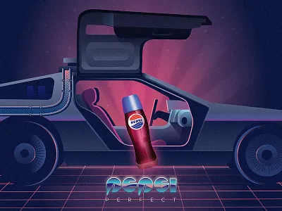 Pepsi Perfect back to the future illustration pepsi poster
