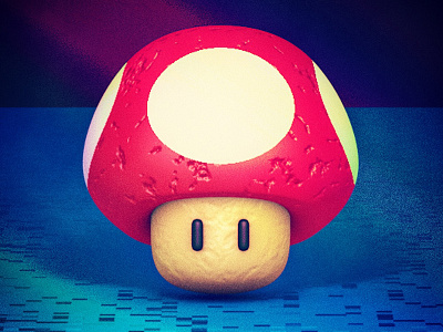 Mushroom Madness c4d cinema 4d game mario mushroom nintendo nintendo 64 texture