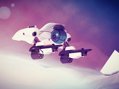 Red Tail Space Operations c4d cinema 4d cowboy bebop fly gradient red tail space spaceship vehicle