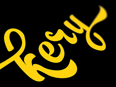 ...kery art custom font script typography