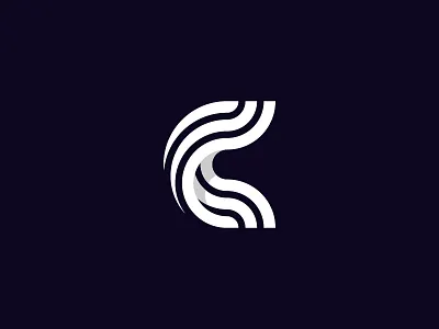 C c cool icon logo mark