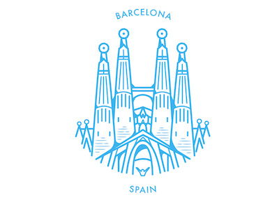 Spanish Landmark Design barcelona design details graphics illustration spain vector