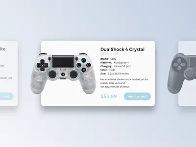 Product card card ecommerce product card ps4 shop ui