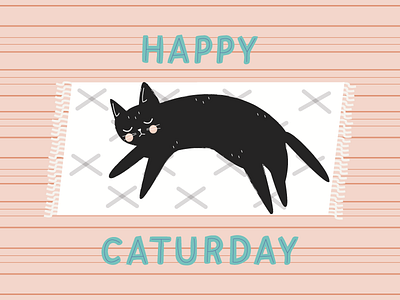 Happy Caturday! cat caturday character design illustration weekend