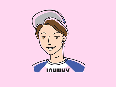 Johnny drawing fan art fanart illustration johnny nct smrookies