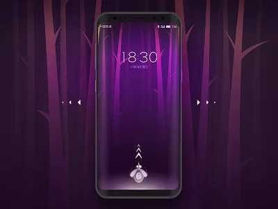 Nature Screen Lock lock screen ui