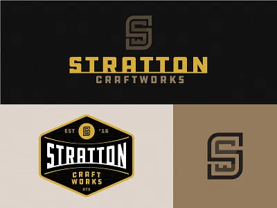 Stratton Craftworks branding craftworks custom furniture identity logo stratton