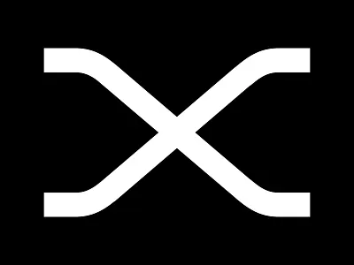 X display extended geometric letter linear monospaced type typography x