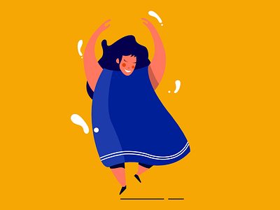 Tiny Dancer colors dance dancer fluid illustration illustrator movement vector