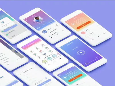 Mindfulness Meditation bright clean colorful ios meditation mindfulness ui