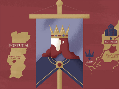 Royal Journey banner illustration king portugal royal