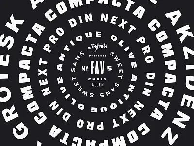 MyFonts Feature: My Favorite 5 akzidenz grotesk antique olive compacta din favorite 5 illustration monotype myfonts sweet sans type