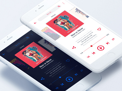 Music Player app dailyui dailyui 009 design flat material music music player ui ux