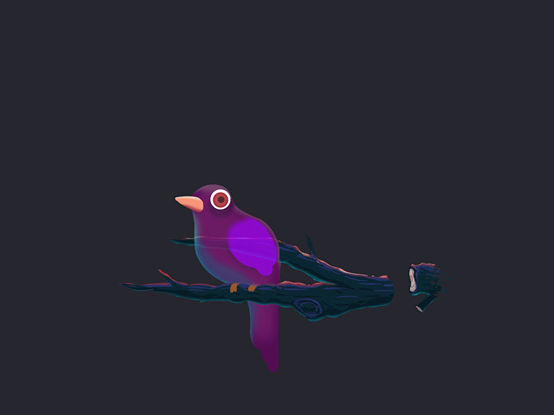 Bird Curse Animation animation bird curse float ghost ghoul