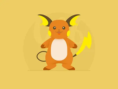 026 Raichu 100days daily day pokemon series set sketch vector