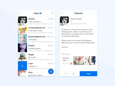 Mail design ios mail practice ui