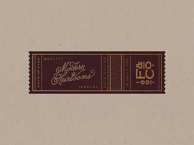 Foil closure seals branding foil gold label logo packaging seal tag