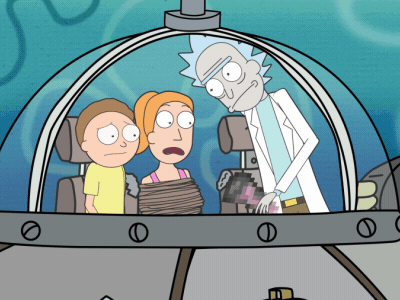 R&M Meet Spongebob 4 aftereffects animation character character animation motion graphics rick and morty rigging spongebob vector art vulture