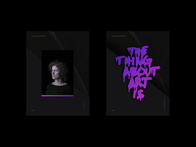 Posters Because Posters 001— design digital art gradient graphic design layout poster type