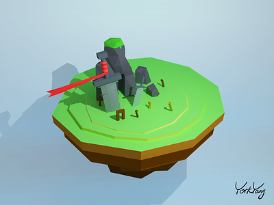 Islands c4d lowpoly