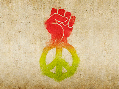 stand up for peace fist peace