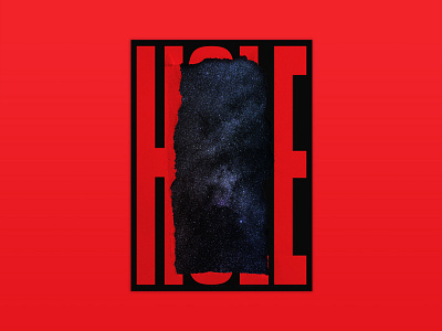 Blankposter - Hole design digital editorial gradient icon illustration layout logo monogram print type typography