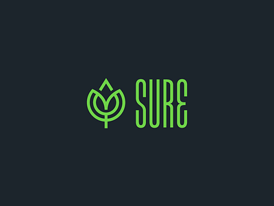 Sure Cane brand cane design drink icon juice logo sugar