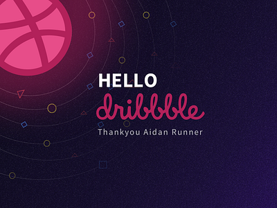 Hello Dribbble dribbble invitation first shot