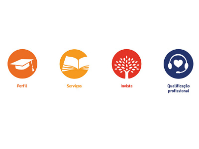 Icons for Instituto Crescer website icons