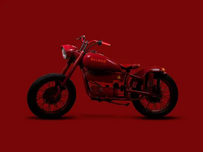Ms.Balrog 3d colour hallmark motorbike nedz13 red