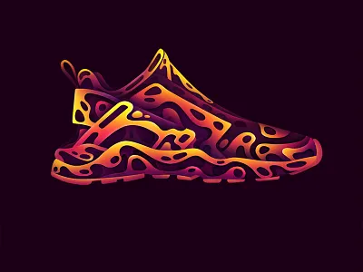 Huarache apparel huarache nike pen tool purple shapes shoe shoes sportwear violet wear yellow