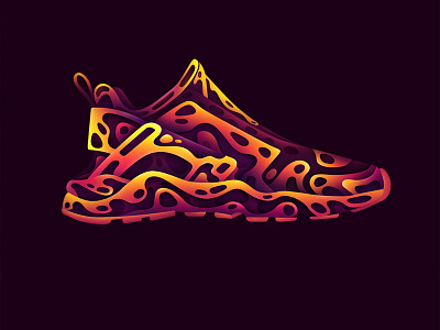Huarache apparel huarache nike pen tool purple shapes shoe shoes sportwear violet wear yellow