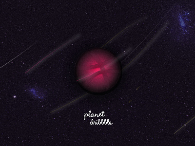 Hello Planet Dribbble debut debut shot dribbble planet planet dribbble space