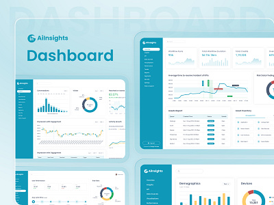 AIinsights – Data Insights Dashboard Template aiinsights analytic dashboard app application insights dashboard bootstrap business insights dashboard dashboard dashboard design data dashboard data monitoring template data template insights insights dashboard landing page product design responsive layout template uiux web analytics website design