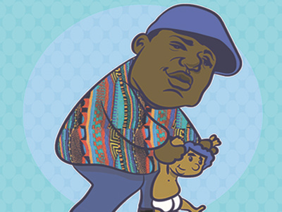 HipHop Raised Me... biggie color design hiphop illustration urban