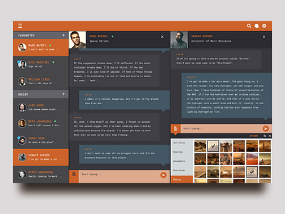 "The Martian" Inspired Chat Interaction for UpLabs Challenge attachment challenge chat interface martian message space ui ux