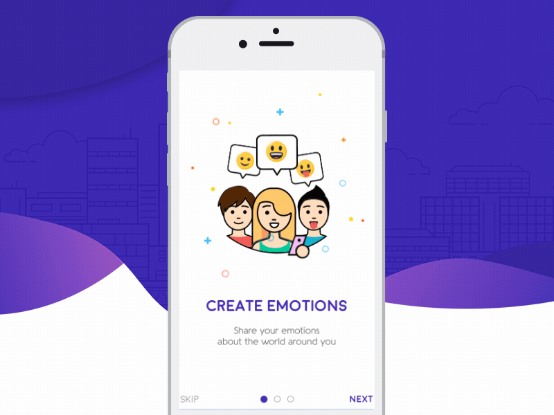 Onboarding Clustory animation app application design ios mobile onboarding people screen ui ux