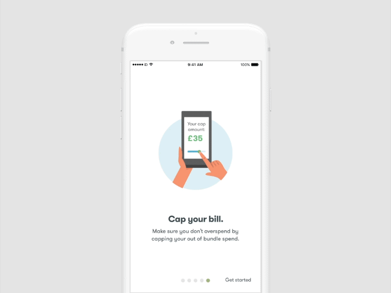 iD mobile onboarding after effects allowances animation app design bills capping id mobile illustration intro motion graphics onboarding walk through