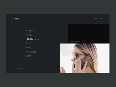 Personal Portfolio [Black] black clean dark minimal modern portfolio