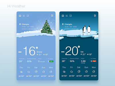 Hi Weather APP 05 app graphic illustrations ui visual weather