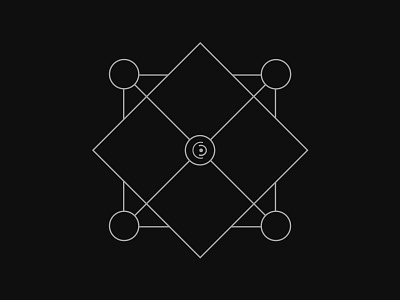 Glyph: Protection barrier dark glyphs line art magic minimal modern protection runes