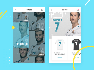 Online sport store adidas cart catalog e commerce ecommerce real madrid ronaldo shop sport store