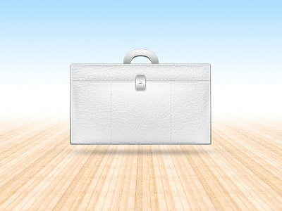 Briefcase illustration leather perspective skin texture wood