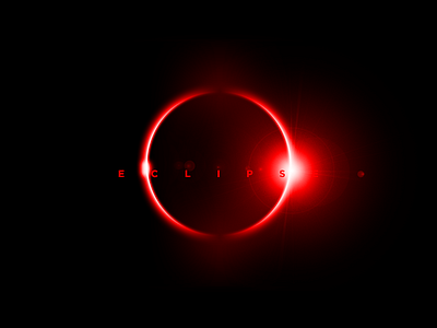 Happy Total Eclipse Day! art design eclipse lettering moon photoshop solar sun typography